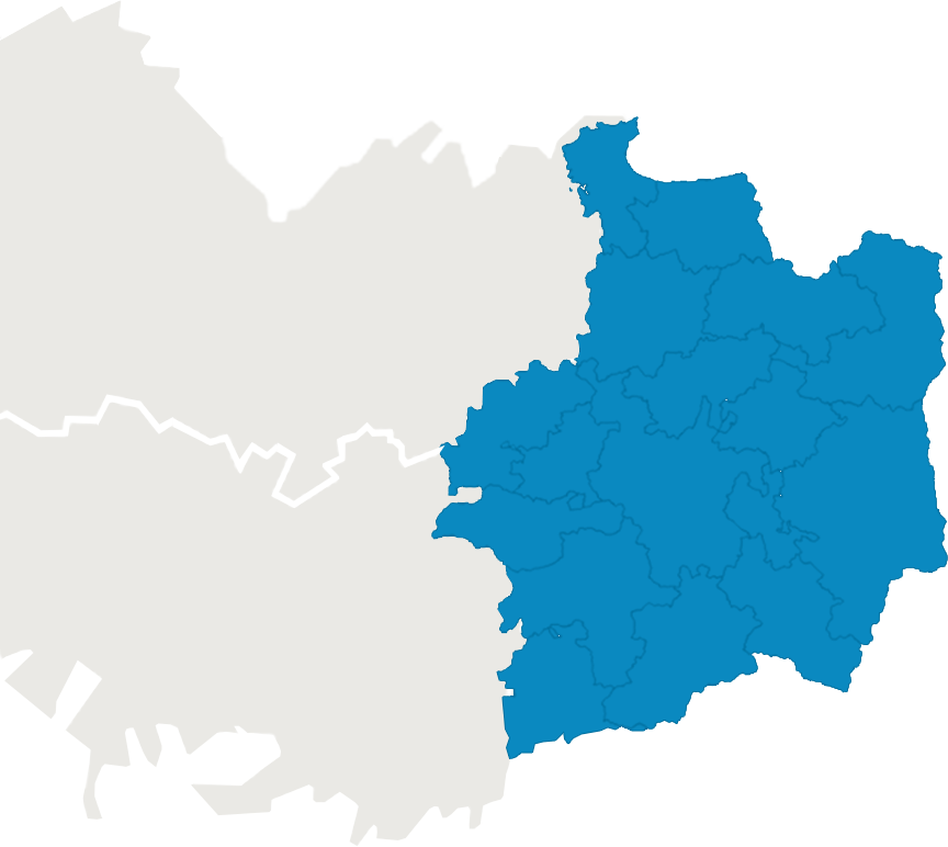 Carte montrant la position des cabinets